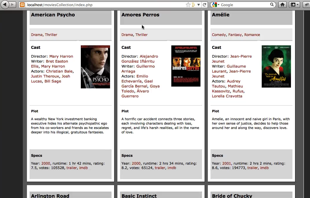 Your own movie database in 5 minutes with IMDb API and Perl