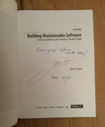 Signed copy of the book