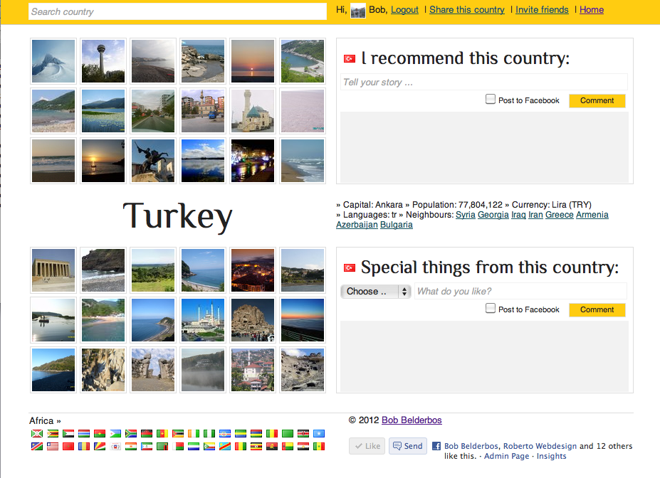 turkey country page