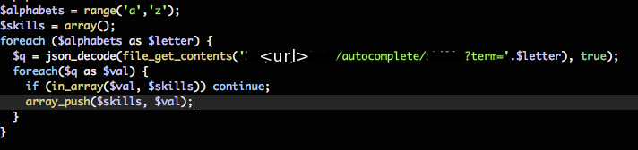 autocomplete example code