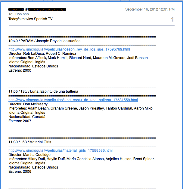 example mail